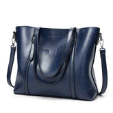 Luxury Women's Oil Wax Leather Handbags